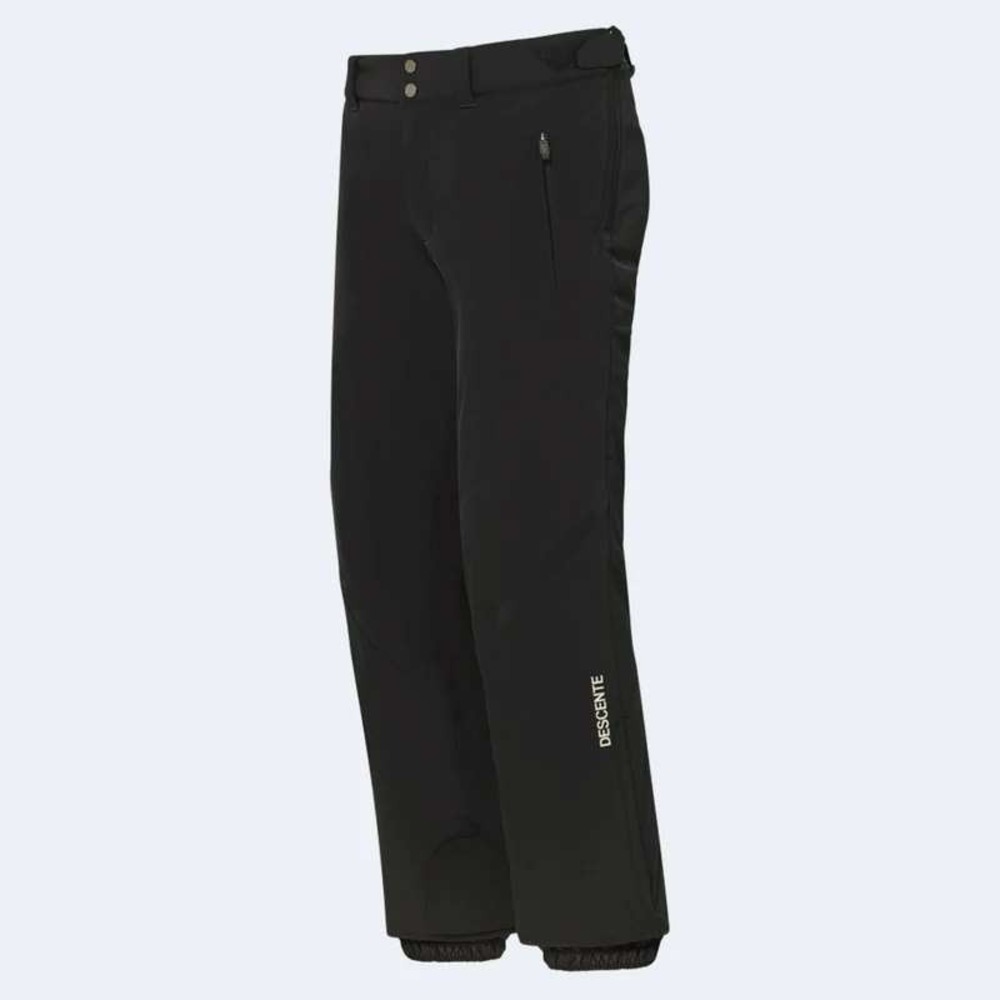 Descente Men's Black Adjustable Waist Zip Pockets Winter Gear Ski Snow Pants